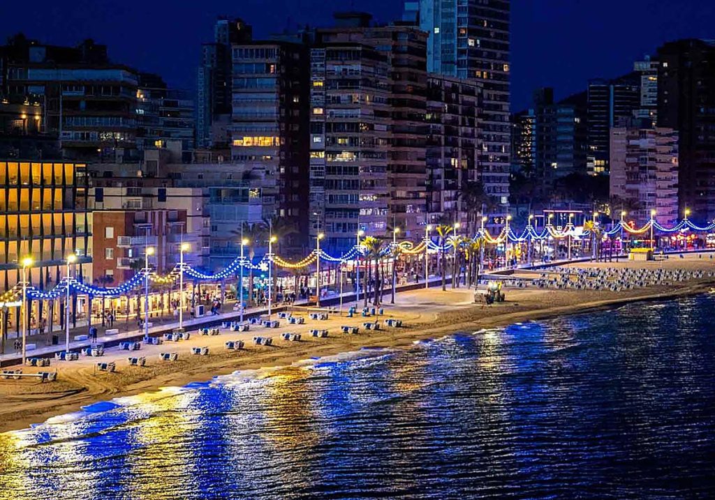 Benidorm beaches Levante