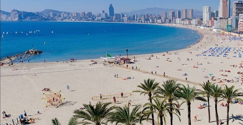Playa de Poniente in Benidorm