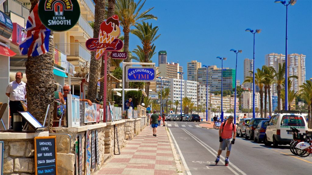 just getting to Benidorm