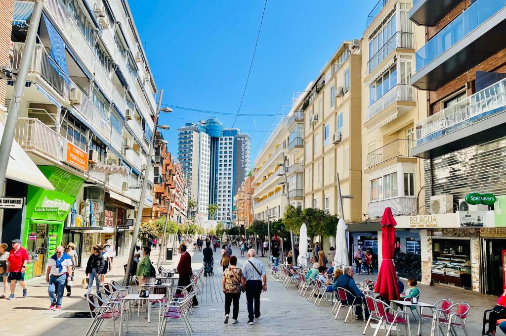 walking in Benidorm city