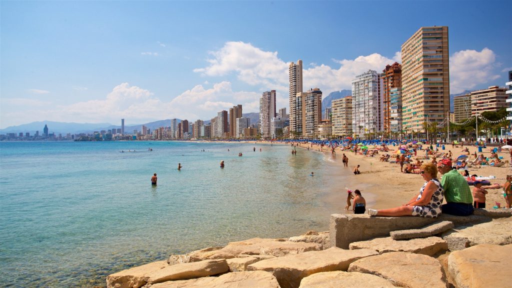 Levante beach swimming