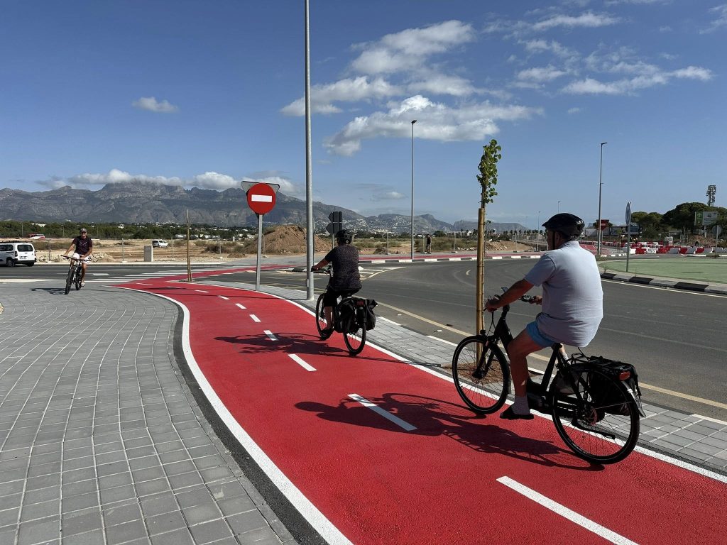 Main Bike Lane Routes in Benidorm