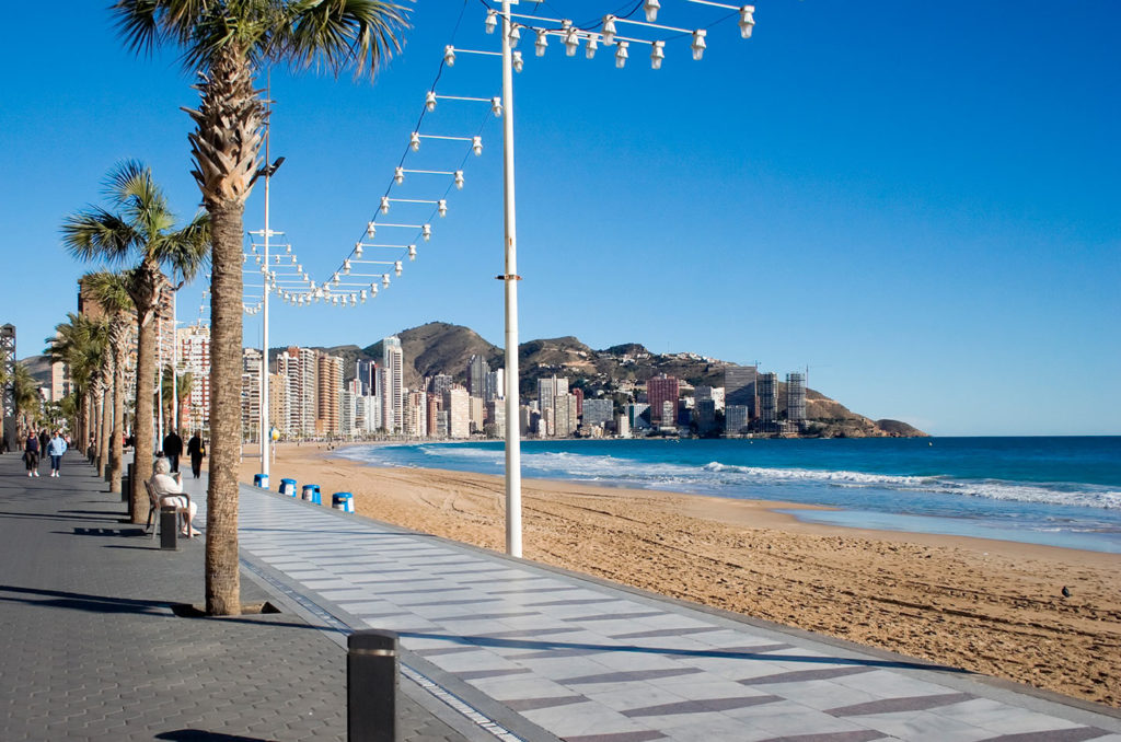 Poniente beach swimming