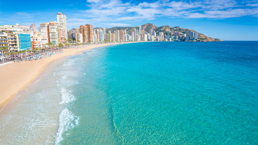Swimming in Benidorm