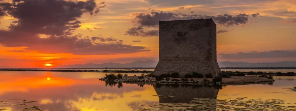 Santa Pola Salt Lakes from Benidorm
