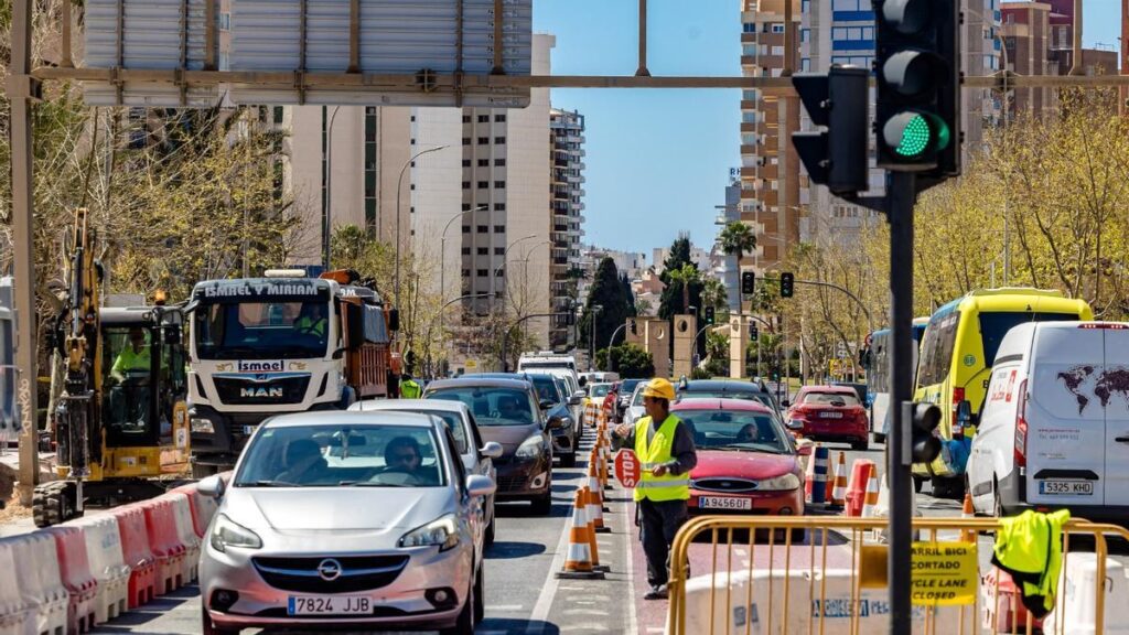 Benidorm summer traffic