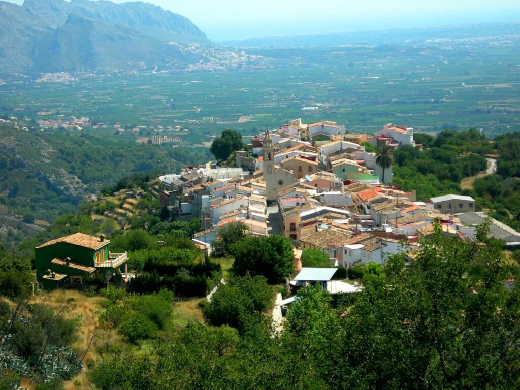 Vall de Laguar from Benidorm